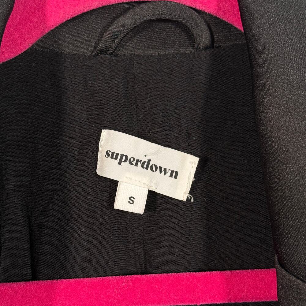 Superdown Revolve Miley Black Oversized Satin Bla… - image 6